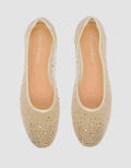 CONNEXION DZH10 BEADS ACCESSORIES SEPATU BALLERINA WANITA