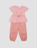 Pipiniko Cats Pants Set Pakaian Anak Perempuan