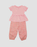 Pipiniko Cats Pants Set Pakaian Anak Perempuan