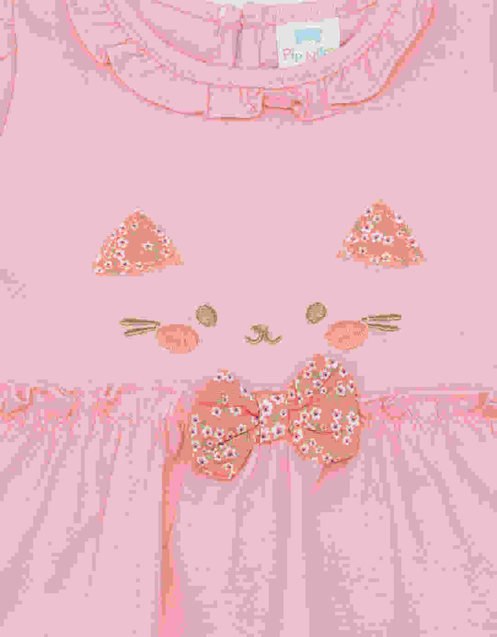 Pipiniko Cats Pants Set Pakaian Anak Perempuan