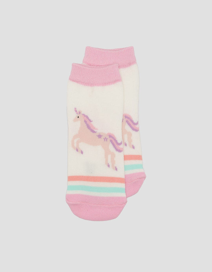 Pipiniko Unicorn Print Kaus Kaki Anak Perempuan