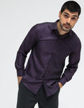 Cole Long Sleeve Shirt Texture Diagonal