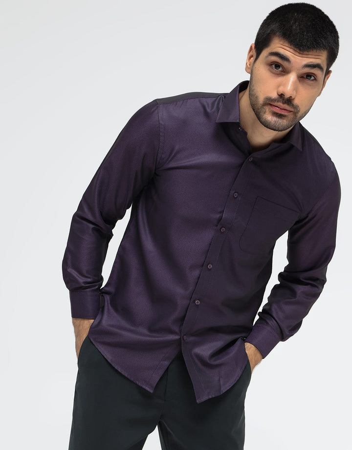 Cole Long Sleeve Shirt Texture Diagonal