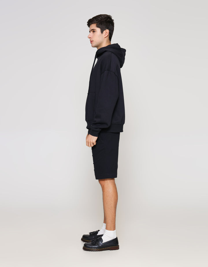 ZES Hoodie Basic Drake Fit Sweater Pria JHA301