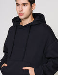 ZES Hoodie Basic Drake Fit Sweater Pria JHA301