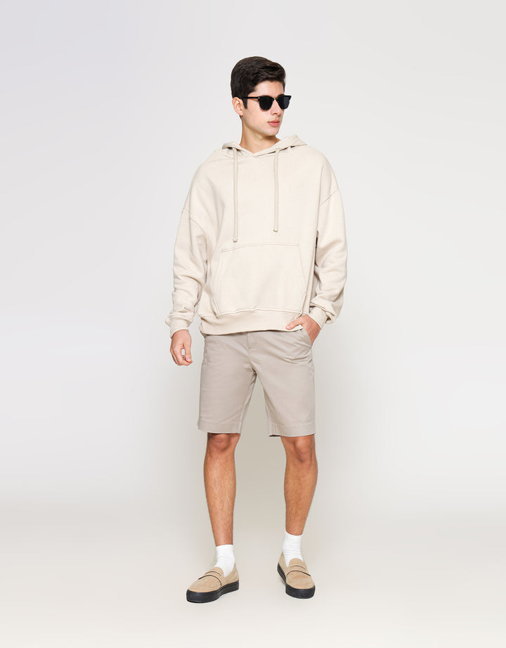 ZES Hoodie Basic Drake Fit Sweater Pria JHA301