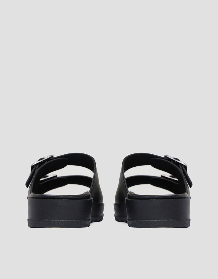 Nevada Double Buckle Sandal Slipper Wanita