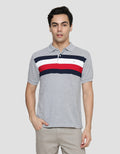 Cole Print Tripe Stripe Men's Polo Shirt