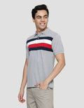 Cole Print Tripe Stripe Men's Polo Shirt