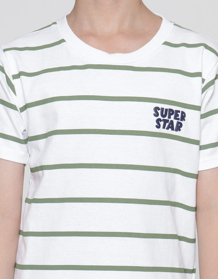 Little M Superstar Print Kaos Anak Laki-laki