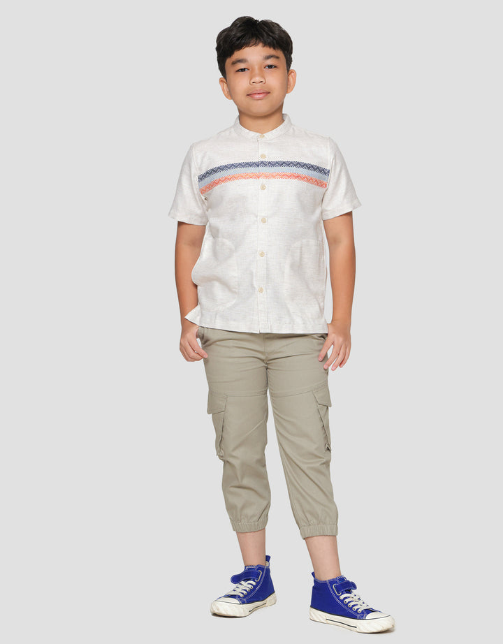 Little M Ulos Dada Baju Koko Anak Laki-laki