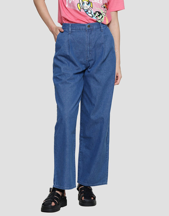 Connexion Straight Celana Panjang Denim Wanita