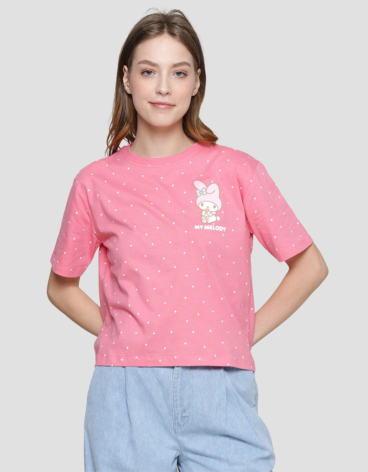 Nevada Boxy Print Polka Dot My Melody Women's T-Shirt