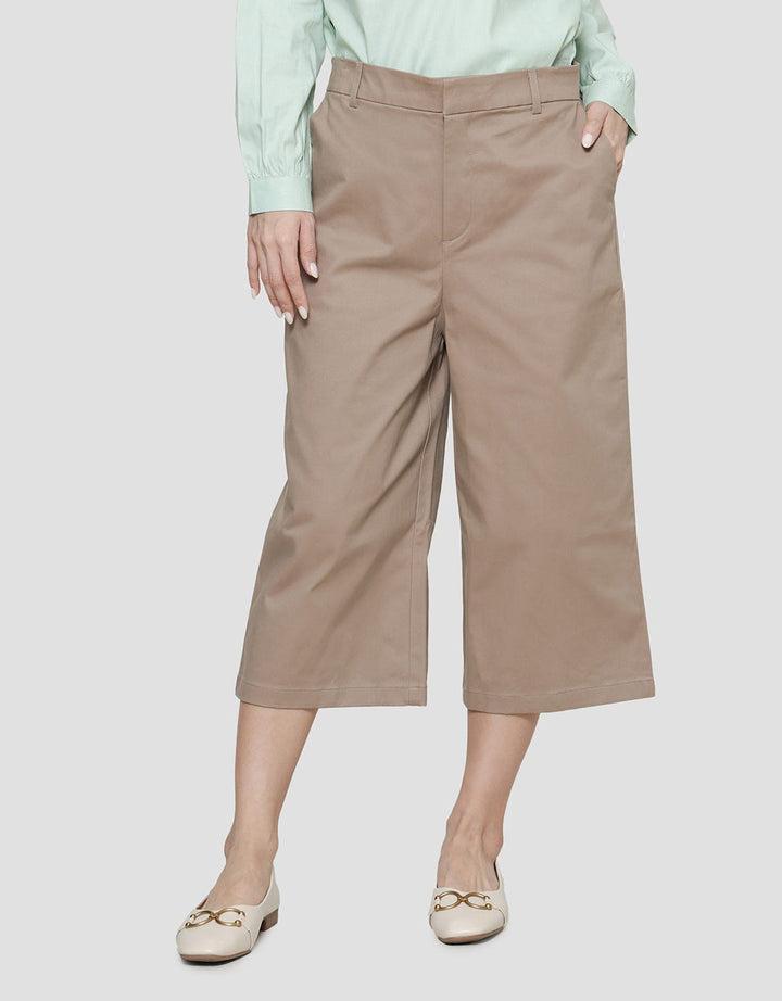 St. Yves 7/8 Length Sateen Stretch Celana Coullote Wanita