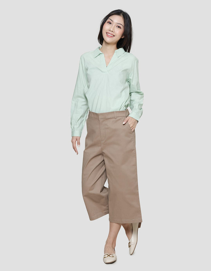 St. Yves 7/8 Length Sateen Stretch Celana Coullote Wanita