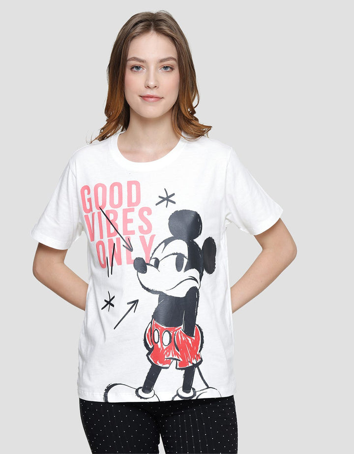 Disney Mickey Print Casual Women's T-shirt