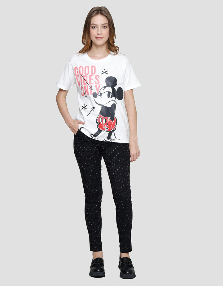 Disney Mickey Print Casual Women's T-shirt