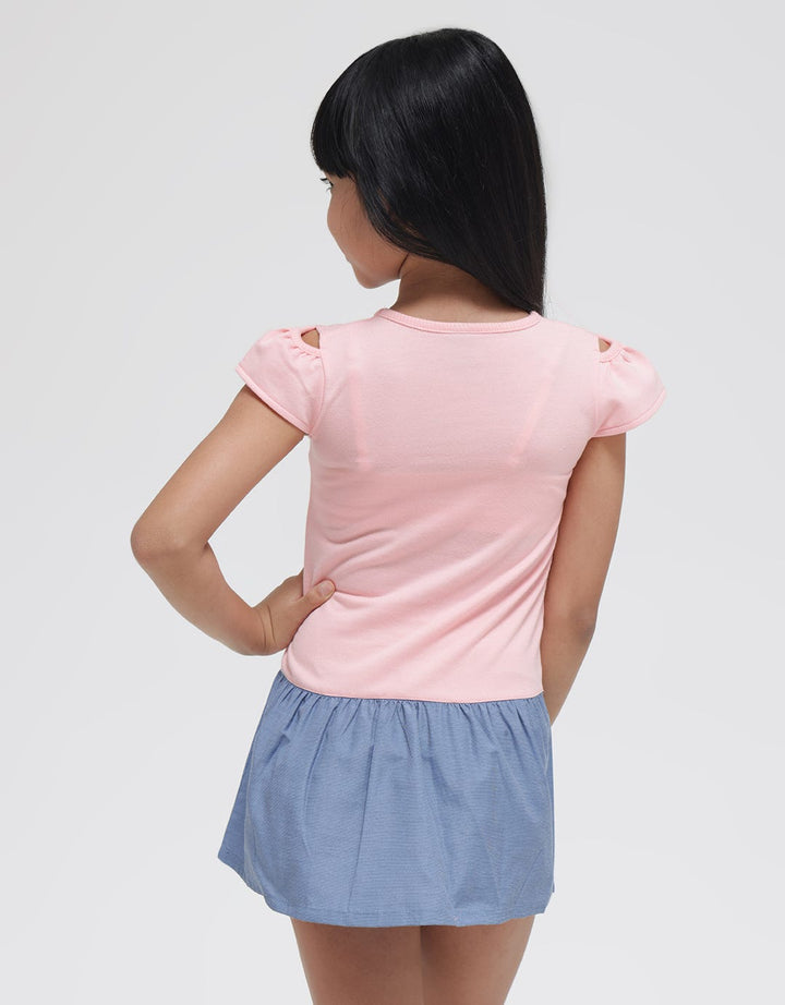 Disney Dress Komb Denim Minnie Spring Palms