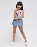 Disney Dress Komb Denim Minnie Spring Palms