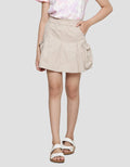 Aero Kantong Kargo Waist Paperbag Mini Skort Anak Perempuan