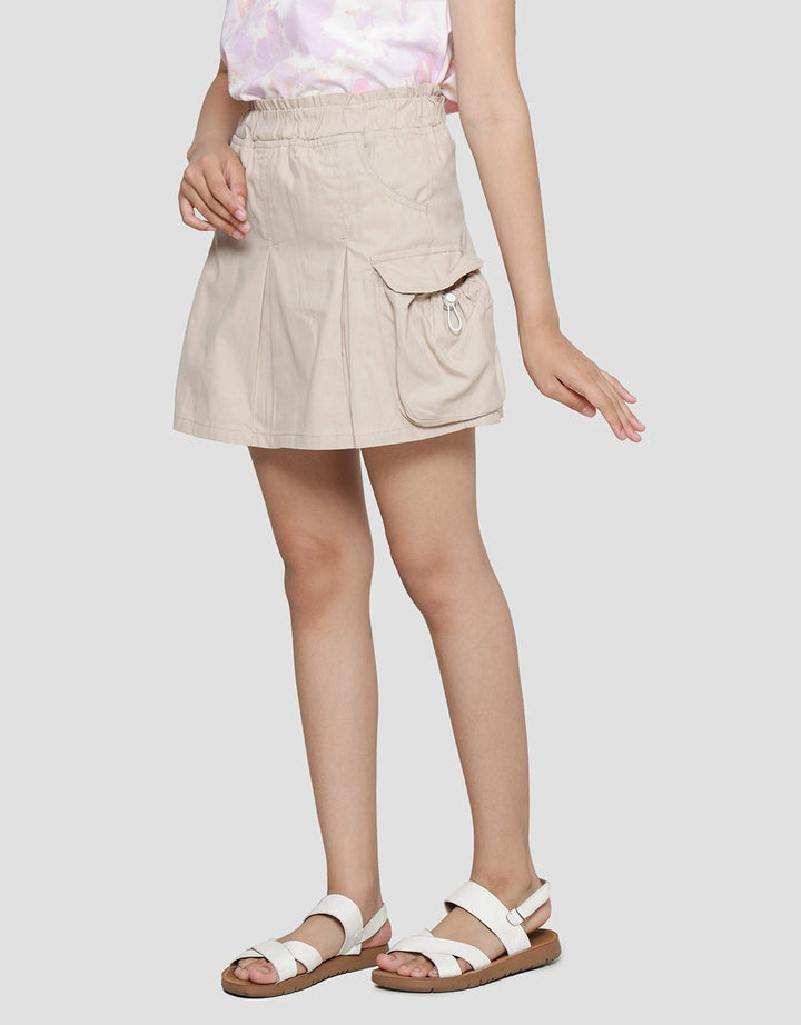 Aero Kantong Kargo Waist Paperbag Mini Skort Anak Perempuan