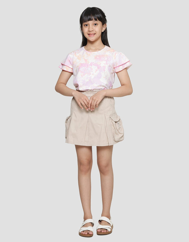 Aero Kantong Kargo Waist Paperbag Mini Skort Anak Perempuan