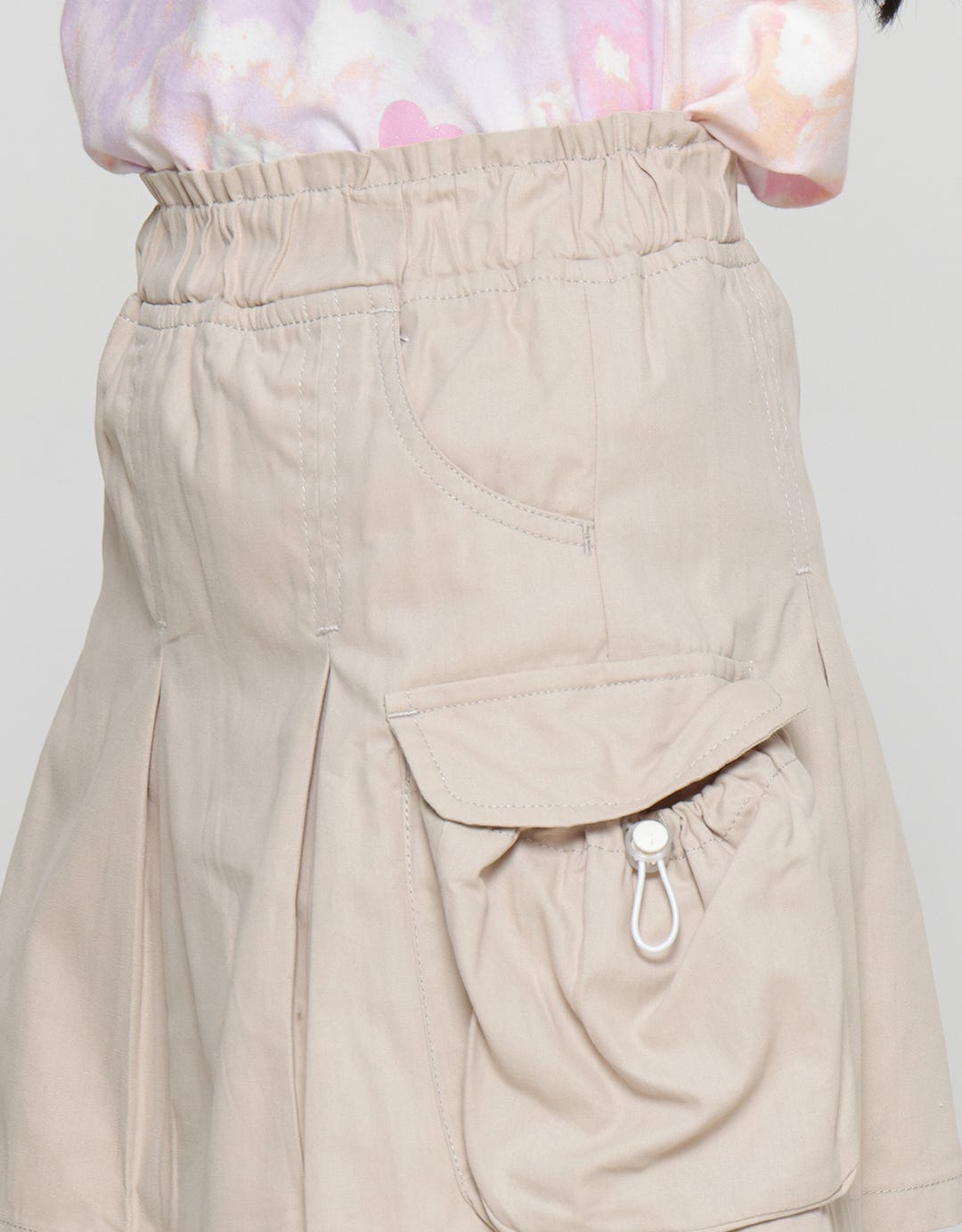 Aero Kantong Kargo Waist Paperbag Mini Skort Anak Perempuan