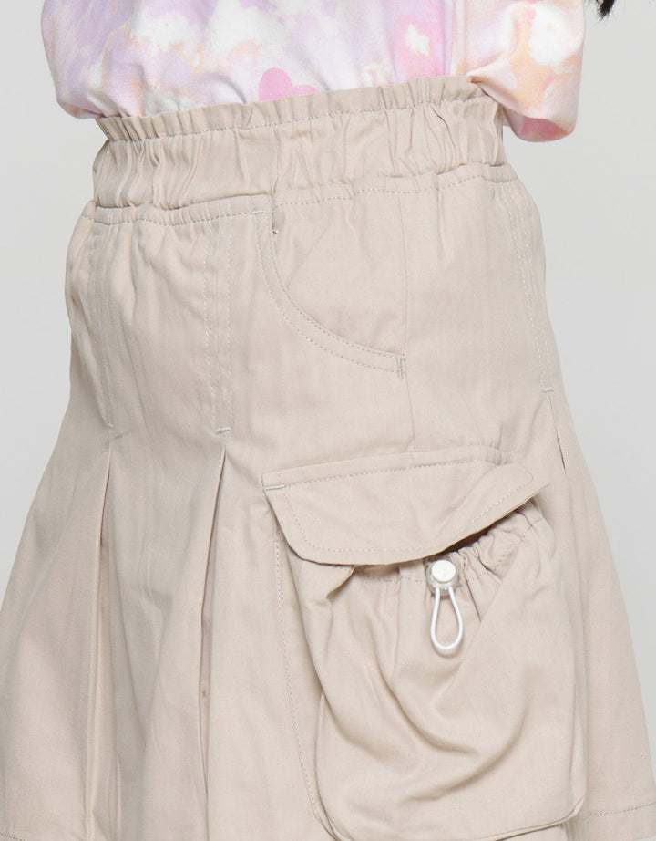 Aero Kantong Kargo Waist Paperbag Mini Skort Anak Perempuan