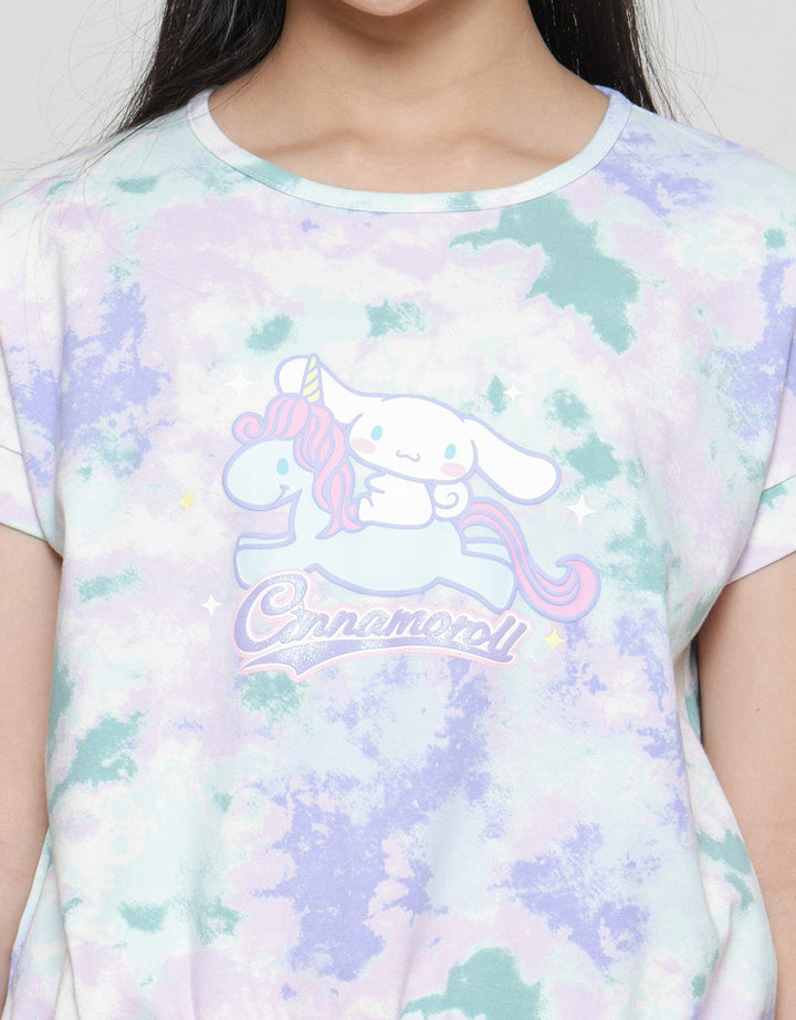 Character Gilr Tiedye Cinnamoroll Girls T-shirt