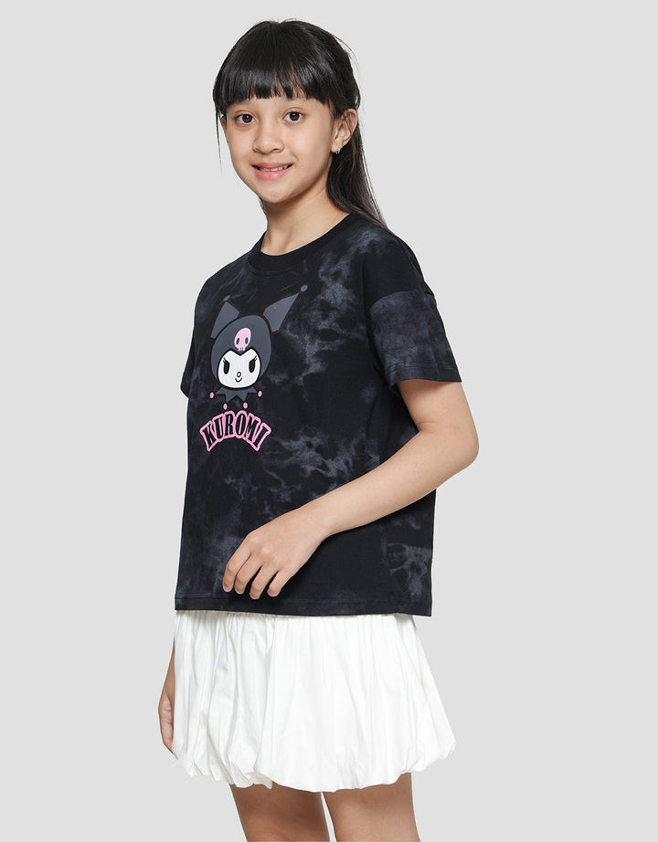 Character Girl Kuromi Print Kaos Anak Perempuan