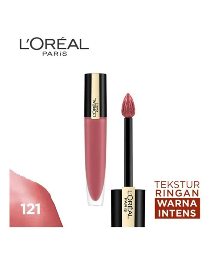 L'Oreal Liquid Lipstick Matte Rouge Signature - 121 Choose