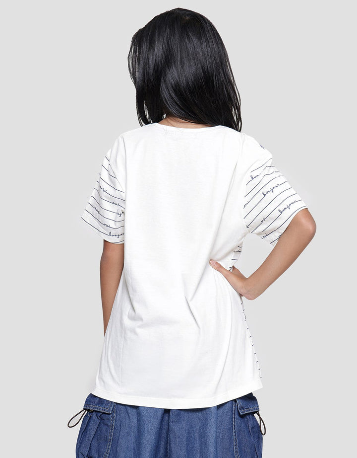 Nevada Bonjour Kaos Lengan Pendek Anak Perempuan