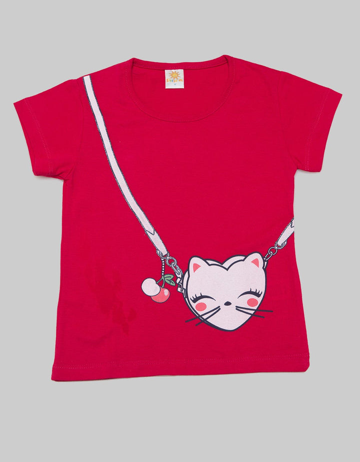 Little M Print Bag Kaos Anak Perempuan