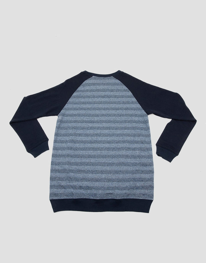 Details Jumper Long Sleeve R Neck Stripe Raglan