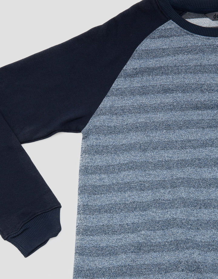 Details Jumper Long Sleeve R Neck Stripe Raglan