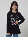 Nevada Meow Pita Kaos Anak Perempuan