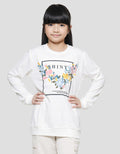 Nevada Embroidered Flower Shine Girls Sweater