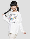 Nevada Embroidered Flower Shine Girls Sweater