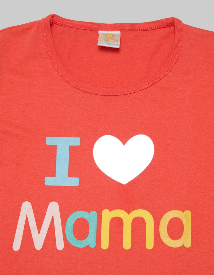 Little M Love Mama Kaos Anak Perempuan