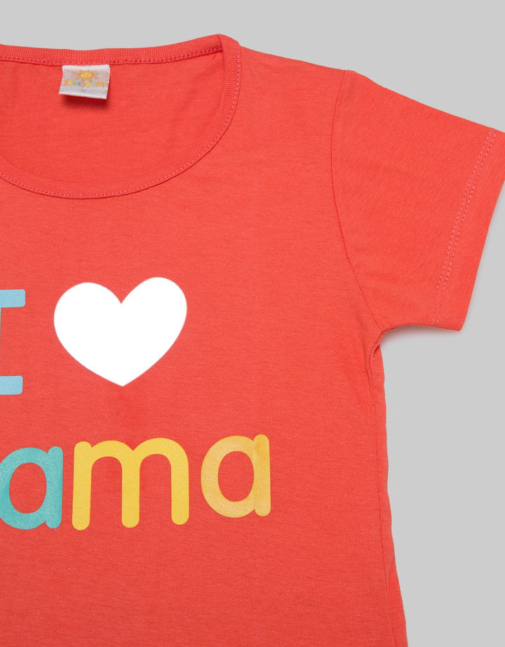 Little M Love Mama Kaos Anak Perempuan