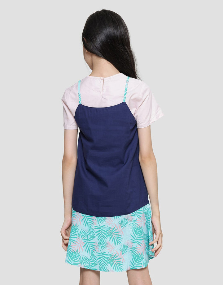 Disney Minnie Tropical Dress Overall Girls