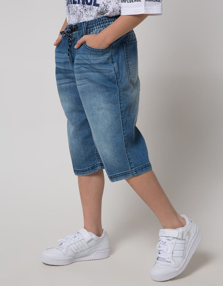 Nevada Crop Denim Rubber Strap