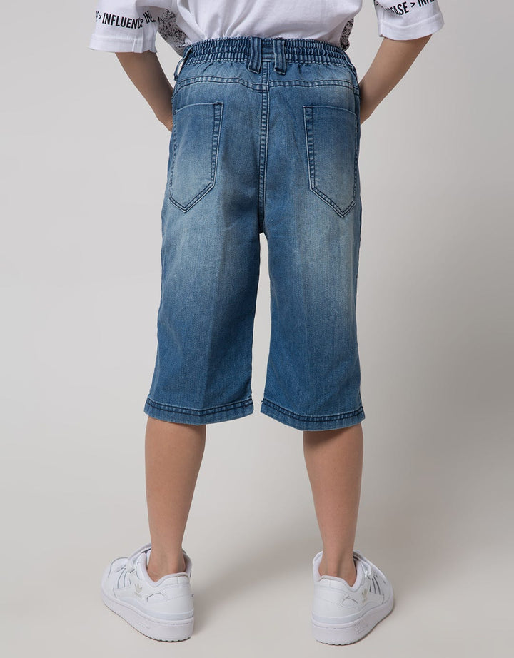 Nevada Crop Denim Rubber Strap