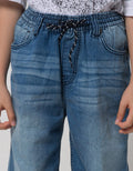 Nevada Crop Denim Rubber Strap