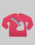 Little M Unicorn Appliques Sweater