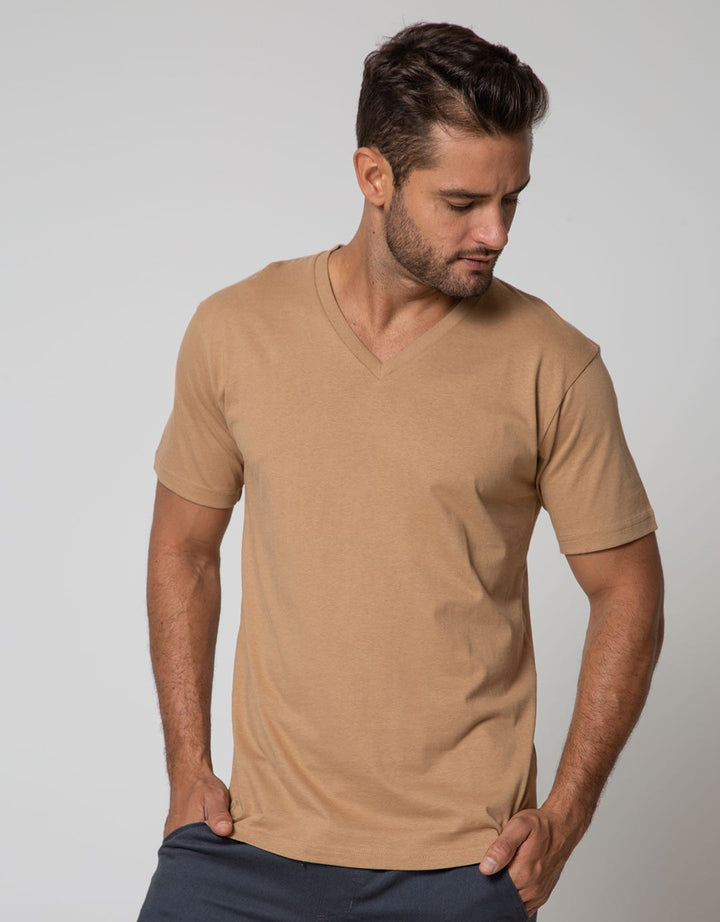 Key Item T-Shirt Details V Neck Jersey