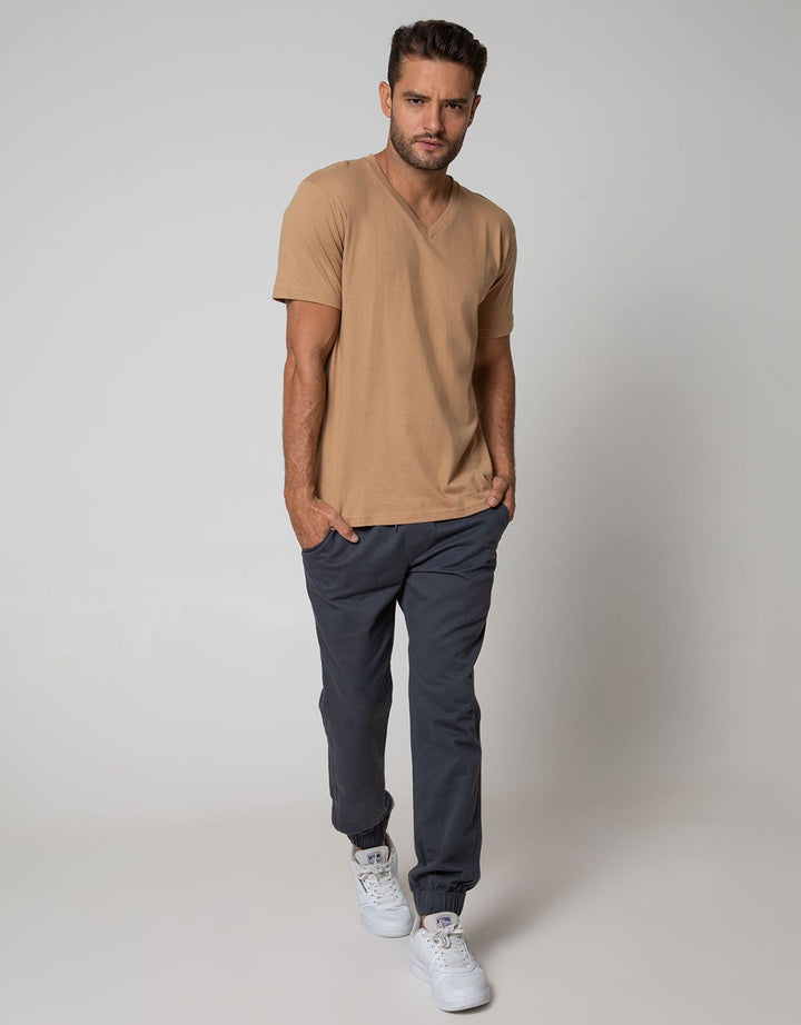 Key Item T-Shirt Details V Neck Jersey