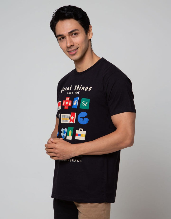 T Zone Short Sleeve T-Shirt Photoprint Social Network Series - Great Things