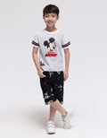 Disney Short Sleeve T-Shirt Mickey American Stripe