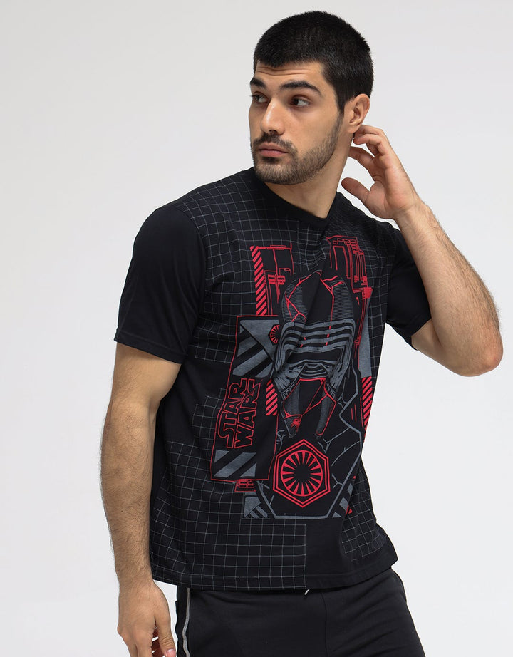 Star Wars Kylo Ren Print Kaos Pria